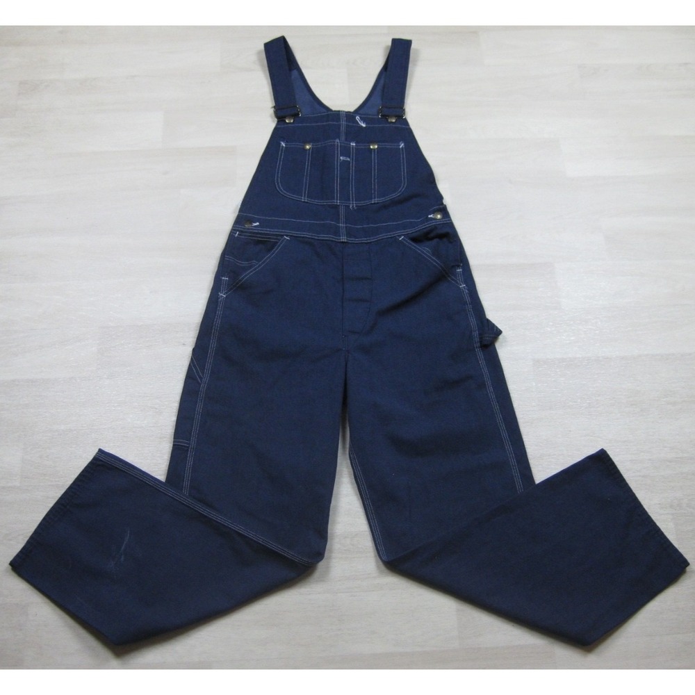 Vintage 70s Sears Overalls Mens (31x30.5) Perma Prest Carpenter‎ Workwear